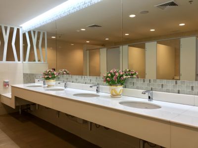 Vanity with Under-Mount Sinks